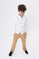 Camisa Infantil Algodão Branca