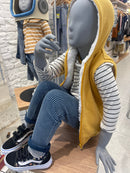 Colete Infantil Polar Mostarda