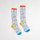 Meia 3/4 Ursos Colorida