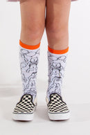 Meia 3/4 Ursos Colorida