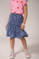Saia Infantil Denim