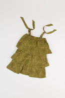 Vestido Infantil Folhas